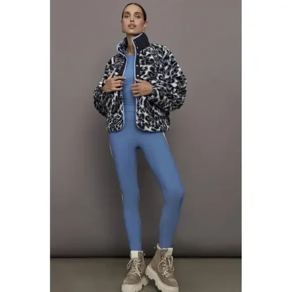 Free People Rocky Ridge Hit The Slopes Cheetah Print Sweater - XL NWOT - Picture 2 of 9